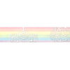 Pastel Rainbow Mandala washi (15mm + silver foil)