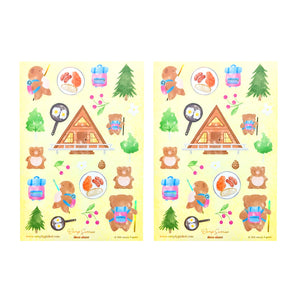Camp Sunrise x 2 (Deco Sheet + light gold holographic foil) - Restock