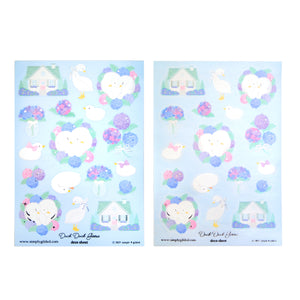 Duck, Duck, Goose (Deco Sheet + silver foil) (you pick)