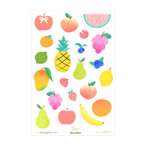 Fruit (Deco Sheet + light gold foil) - Restock
