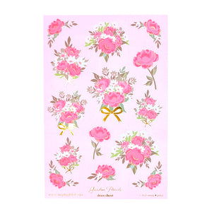 Garden Floral (Deco Sheet + light gold foil) - Restock