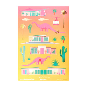 Palm Springs (Deco Sheet + light gold foil)