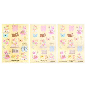 Petals & Pages (Deco Sheet + light gold foil) (you pick)