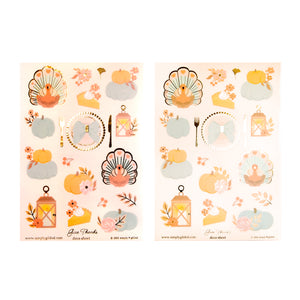 Give Thanks (Deco Sheet + light gold foil) (you pick)