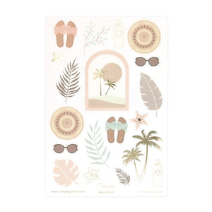 Tropicana (Deco Sheet + light gold foil) - Restock