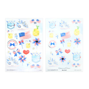 Daisies and Denim (Deco Sheet + silver foil) (you pick)
