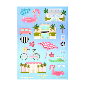 Palm Beach (Deco Sheet + light gold foil) - Restock