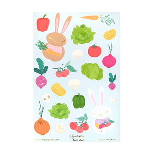 Vegetables (Deco Sheet + light gold foil)