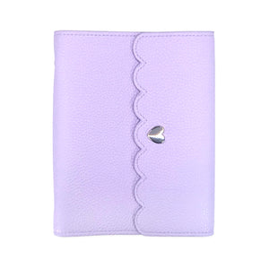 Lavender Sugar Pebble Photo Album (silver hardware)