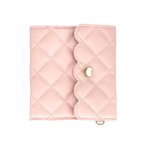 Quilted Pink Mini Album (light gold hardware)
