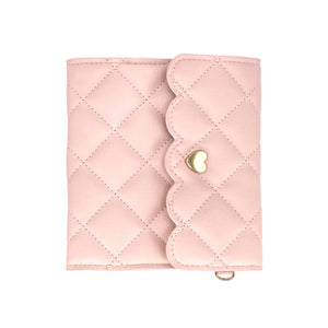 Quilted Pink Mini Album (light gold hardware)