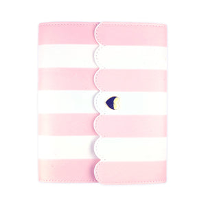 Pink & White Parfait Photo Album (light gold hardware)