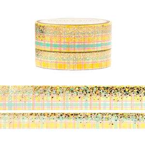 The Cascades Stardust washi set (15/10mm + light gold / light gold holographic foil) - Restock