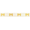12 Days of Simply Gilded White Puffy Bow washi 10mm + (light gold foil / glitter) (Item of the Week)