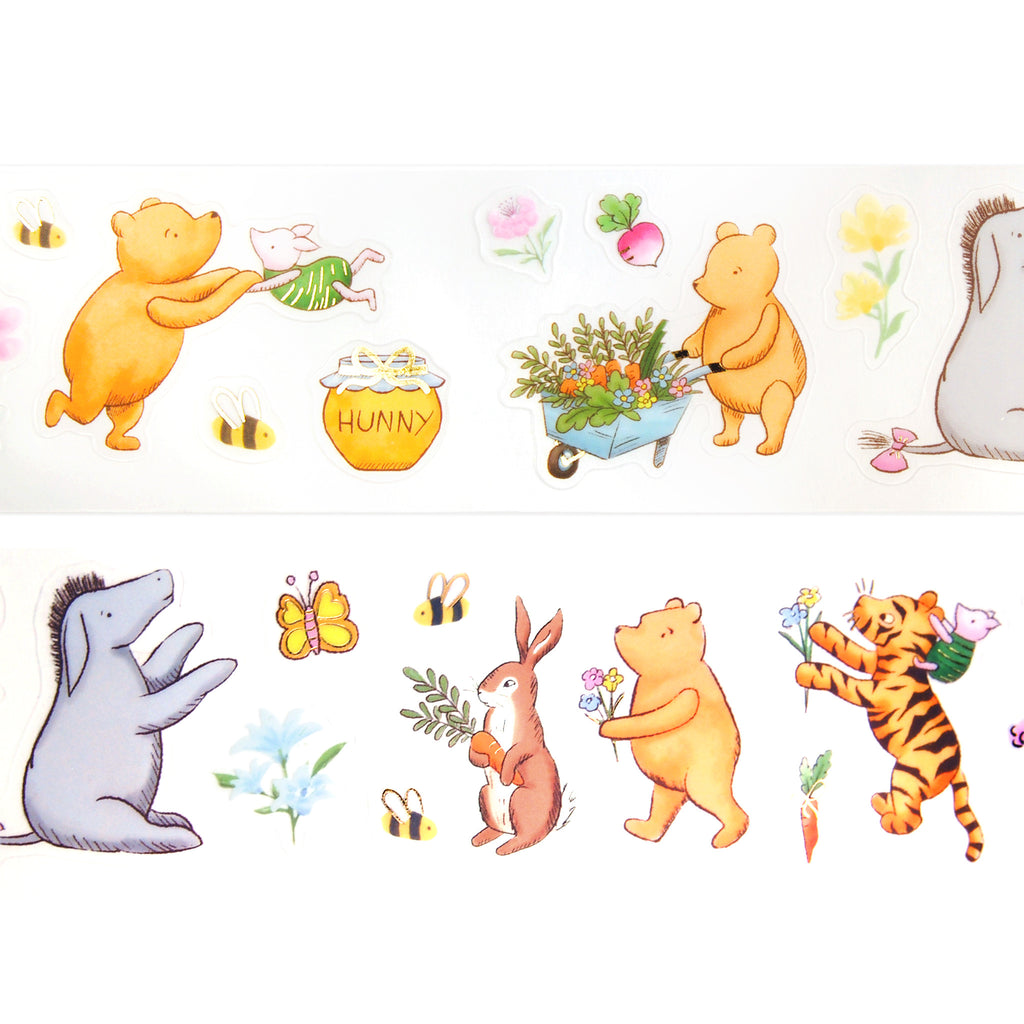 100 Acre Wood in Spring PET tape (50mm + light gold foil) – simply