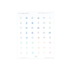 White Moon Kitty Basic Icon (you pick)