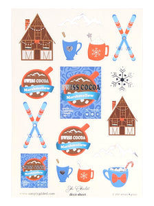 Ski Chalet (Deco Sheet + silver foil)