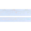 Misty Periwinkle Twinkle Garland washi set (15/10mm + silver holographic foil)