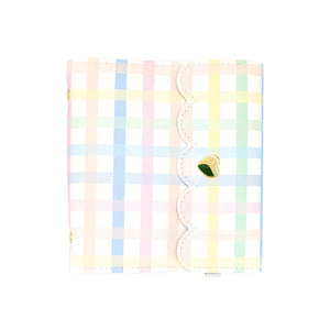 Rainbow Gingham Mini Album (light gold hardware) - Restock