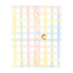 Rainbow Gingham Photo Album (light gold hardware) - Restock