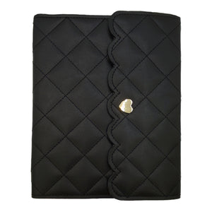 Quilted Black Large Album (light gold hardware)