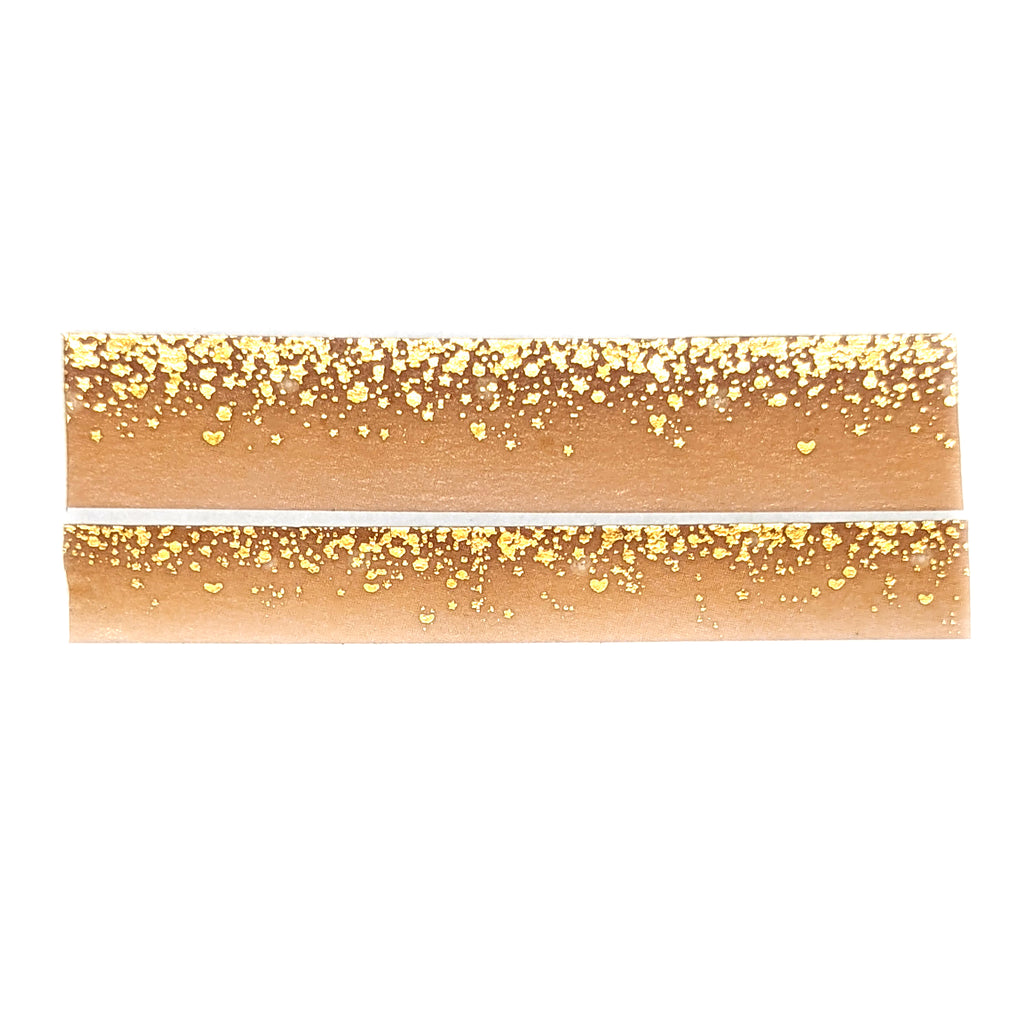 Chocolate Milk Stardust Washi Set (15/10mm + light gold / light gold g –  simply gilded