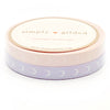 PERFORATED 6mm set of 2 - Spirit pink & lavender crescent moon + opalescent overlay