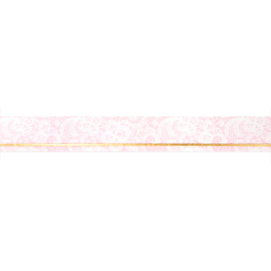 Love Letters Lacy Simple Line washi (10mm + light gold foil)