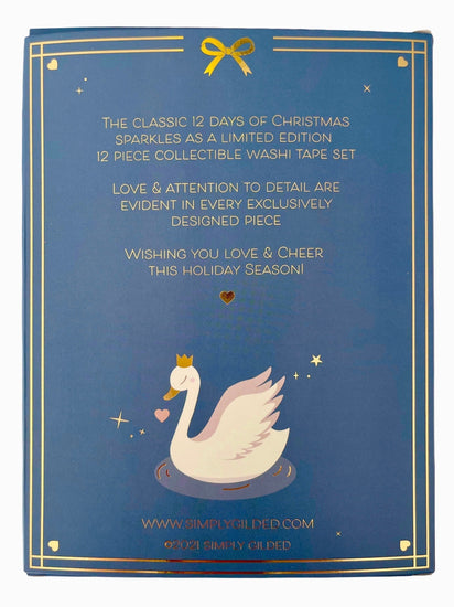 Simply Gilded 12 Days of Christmas Washi 2021 Box Set - Restock