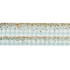 Blue Gingham Stardust Washi Set (15/10mm + light gold / light gold glitter foil) (Item of the Week)
