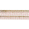 Pink Gingham Stardust Washi Set (15/10mm + light gold / light gold glitter foil) (Item of the Week)
