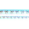 Pastel Mermaid Bow washi set (15/10mm + silver holographic bubble foil)