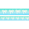 Glitter Neon Ocean Bow washi set (15/10mm + white bow) - Restock