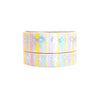 Ice Cream Stripe Bow washi set (15/10mm + silver holographic foil)(Item of the Week)