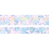 Cotton Candy Floral Bow washi set (15/10mm + silver holographic foil) (Item of the Week)