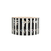 Black & White Candy Striped Bow washi set (15/10mm + silver glitter foil)(Item of the Week)