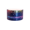 Indigo Stardust Rainbow washi set (15/10mm + rainbow / silver glitter holographic foil) (Item of the Week)