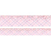 Cotton Candy Plaid Stardust Pink washi set (15/10mm + aurora pink / silver sparkler holographic foil) (Item of the Week)