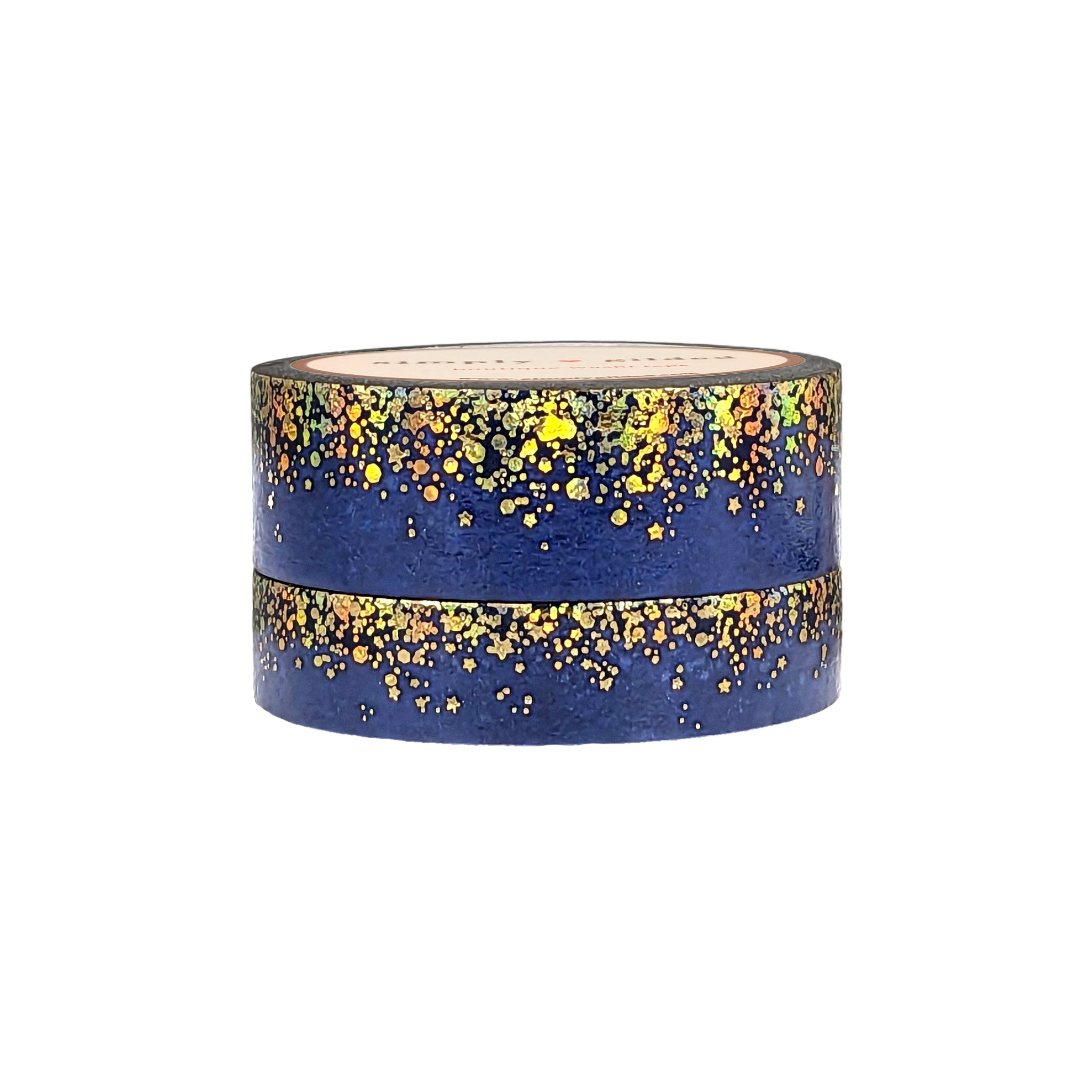 Sweet Floral washi (10mm + iridescent star overlay) – simply gilded