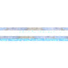 Baby Blue / White Color Block washi set of 2 (5mm + silver / iridescent bubble glitter overlay) (Item of the Week)