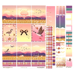 Fall-ow Me Luxe Sticker Kit & date dots (rose gold foil)