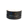 Black Scallop washi (10/8mm + iridescent bubble glitter overlay)(Item of the Week)