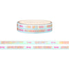 Christmas Candy Cookies Script washi set of 2 (5mm + light gold foil)