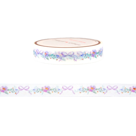 Sweet Pea Garland washi (10mm + rose gold foil)