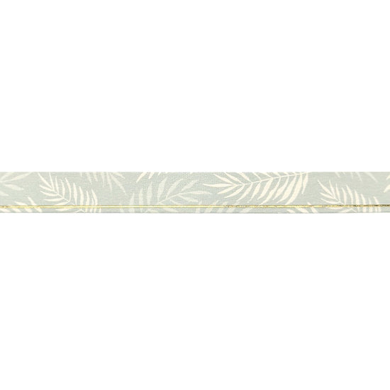 Tropicana Palm Frond Pattern washi (10mm + light gold foil)