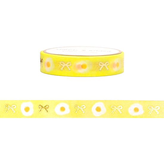 Camp Sunrise Eggs & Bows washi (10mm + light gold foil)