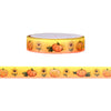 100 Acre Wood Halloween Pumpkin & Sunflower washi (10mm + light gold foil)