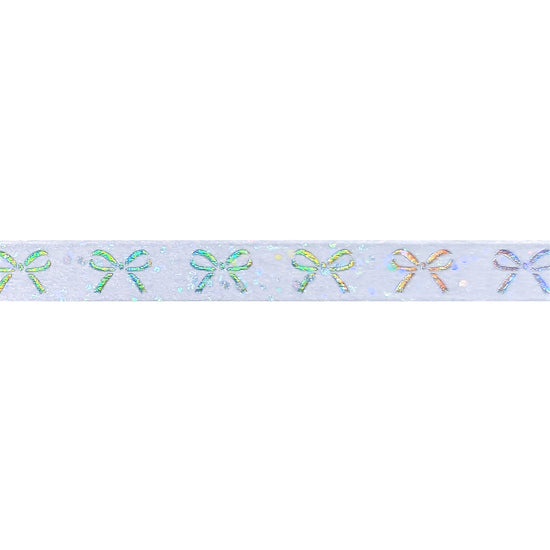 Ashley Shelly x Simply Gilded Bows washi (10mm + silver holographic foil / iridescent bubble overlay)