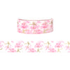 Pink Chinoiserie Pattern with bow washi (15mm + light gold foil)