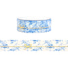 Blue Chinoserie Bow Simple Line washi (15mm + light gold foil)